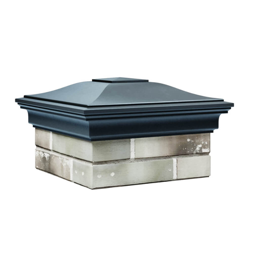 Колпак Zking Монблан Серый на столб 1.5х1.5 еврокирпича 0.7НФ (355х355мм) в Усть-Катаве фото