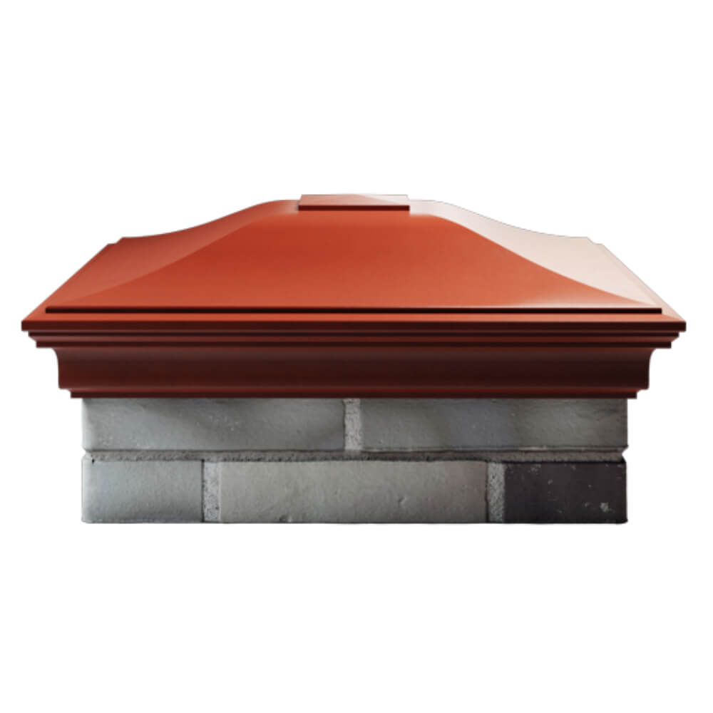 Колпак Zking Монблан Красный на столб 2х2 кирпича (515х515мм) в Усть-Катаве фото