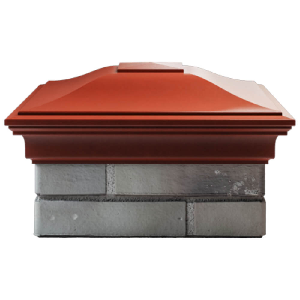 Колпак Zking Монблан Красный на столб 1.5х1.5 кирпича (385х385мм) Усть-Катав фото