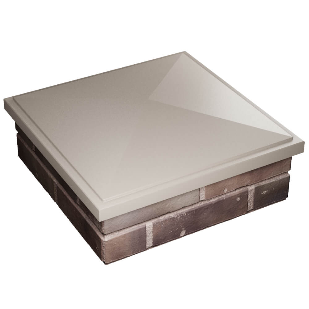 Колпак Zking БонаМоно Бежевый на столб 2х2 кирпича (515х515, 530х530мм) в Усть-Катаве фото