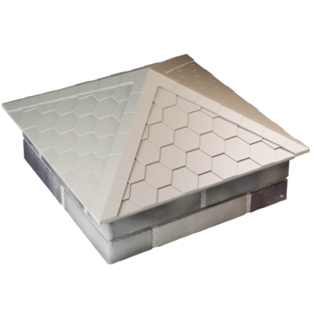 Колпак Zking Эверест Бежевый на столб 2х2 кирпича (535х535мм) Усть-Катав фото