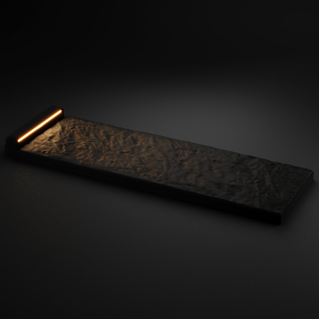 LED Светильник для шаговой плиты STONE Черный Сланец 330х75х98мм в Усть-Катаве фото