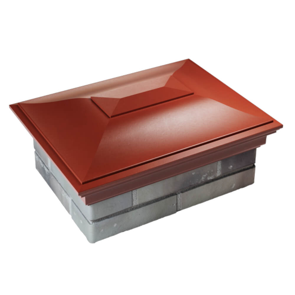 Колпак Zking Монблан Красный на столб 2х1.5 кирпича (515х385мм) Усть-Катав фото