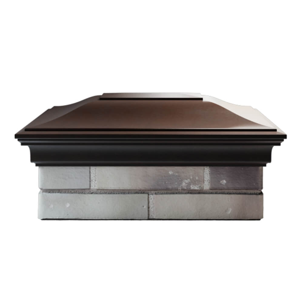 Колпак Zking Монблан Коричневый на столб 2х1.5 кирпича (515х385мм) в Усть-Катаве фото