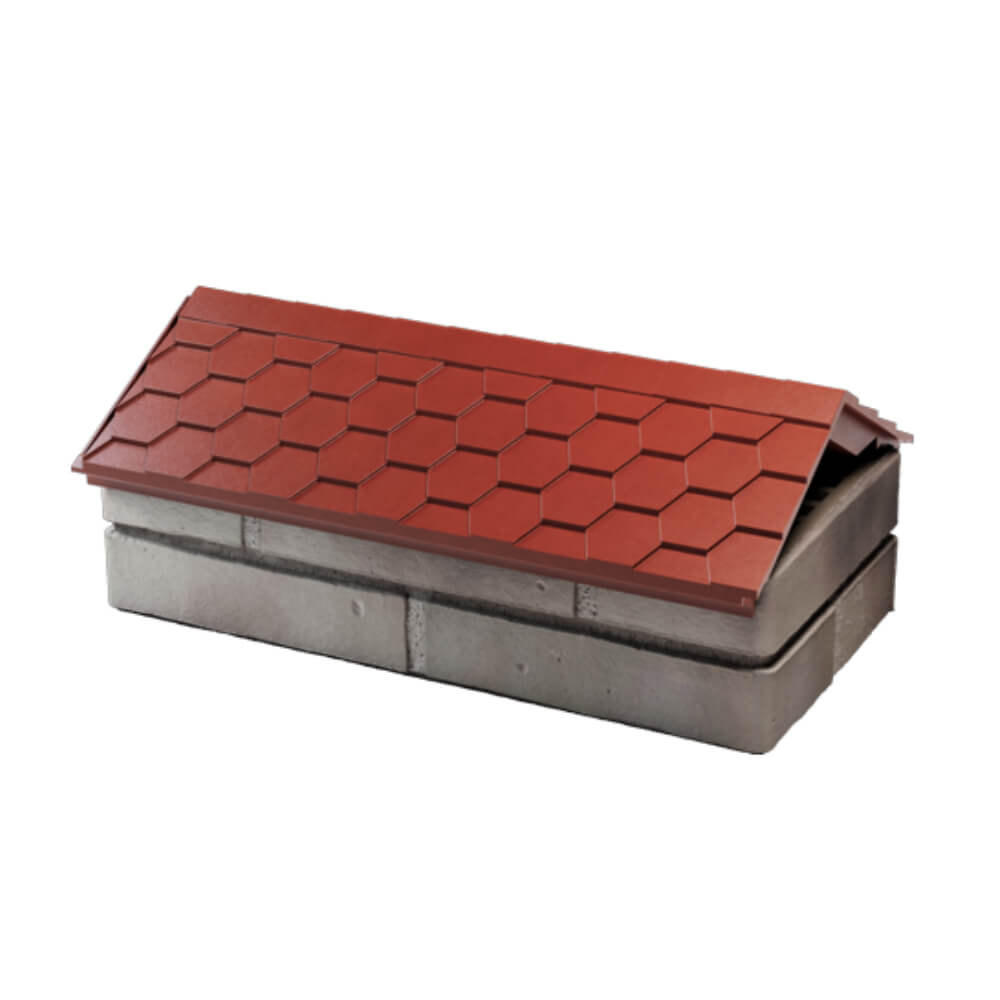 Парапет Zking Эверест Красный с посадкой на 1 кирпич (200/225/255мм) в Усть-Катаве фото