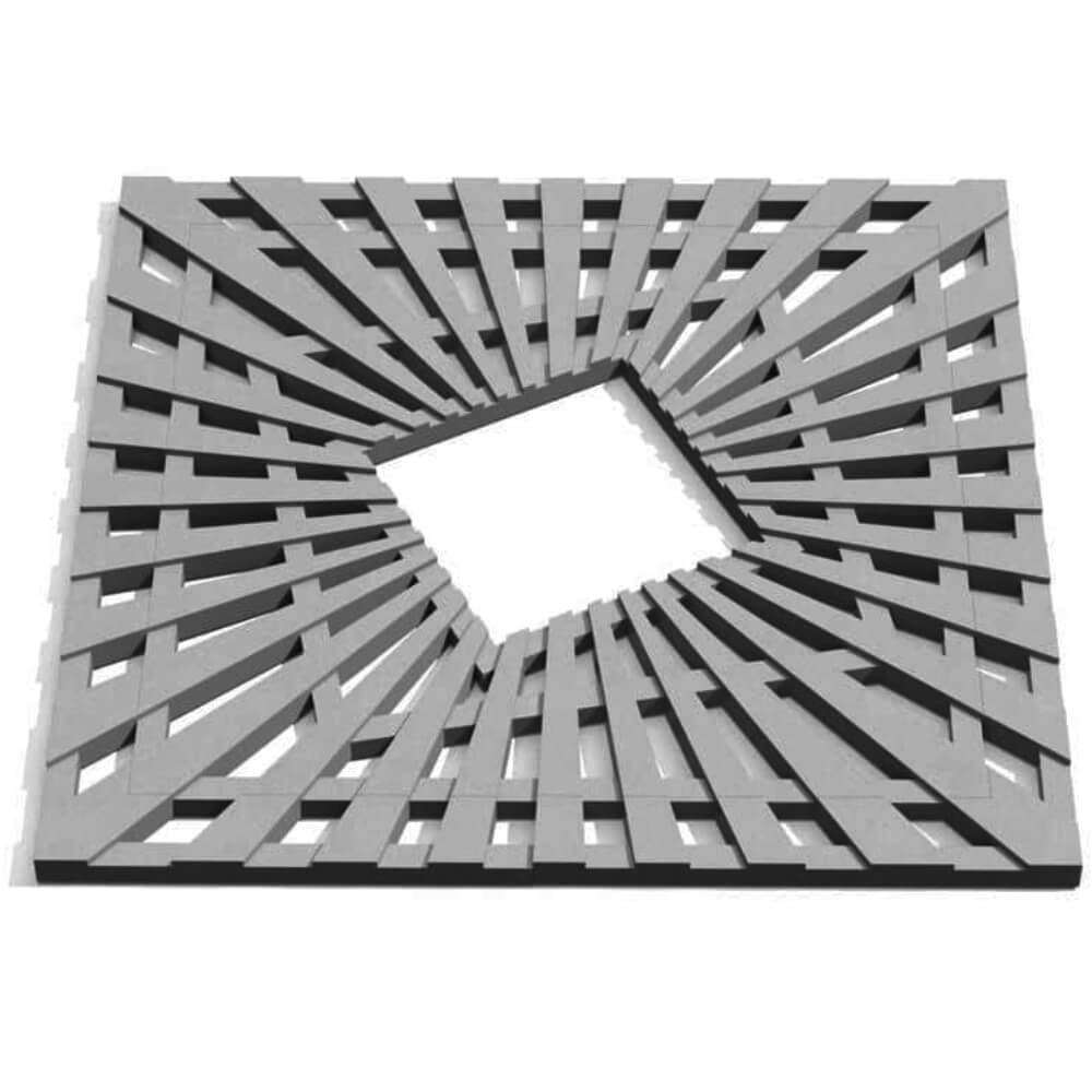 Приствольная решетка для дерева ZKING ATMOSPHERE 1.2х1.2м Серая Усть-Катав фото