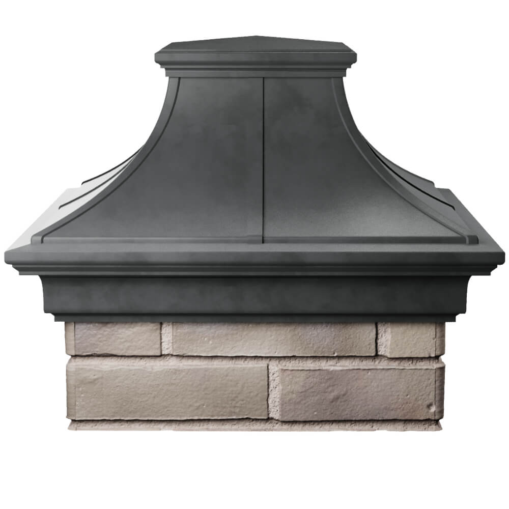 Колпак Zking Монблан Премиум Серый на столб 1.5х1.5 кирпича (385х385мм) Усть-Катав фото