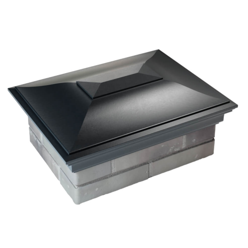 Колпак Zking Монблан Черный на столб 2х1.5 кирпича (515х385мм) Усть-Катав фото