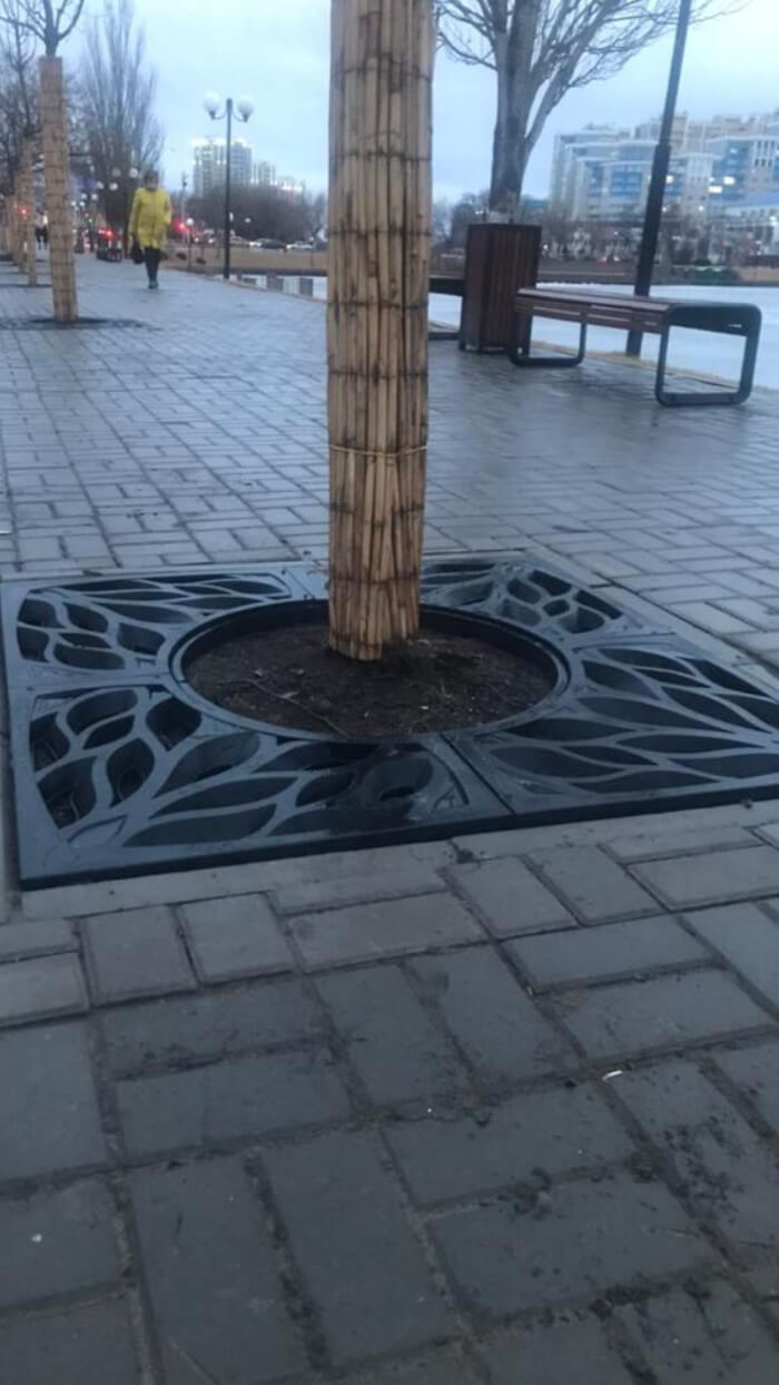 Приствольная решетка для дерева ZKING CRUST 1.2х1.2м Черная в Усть-Катаве фото