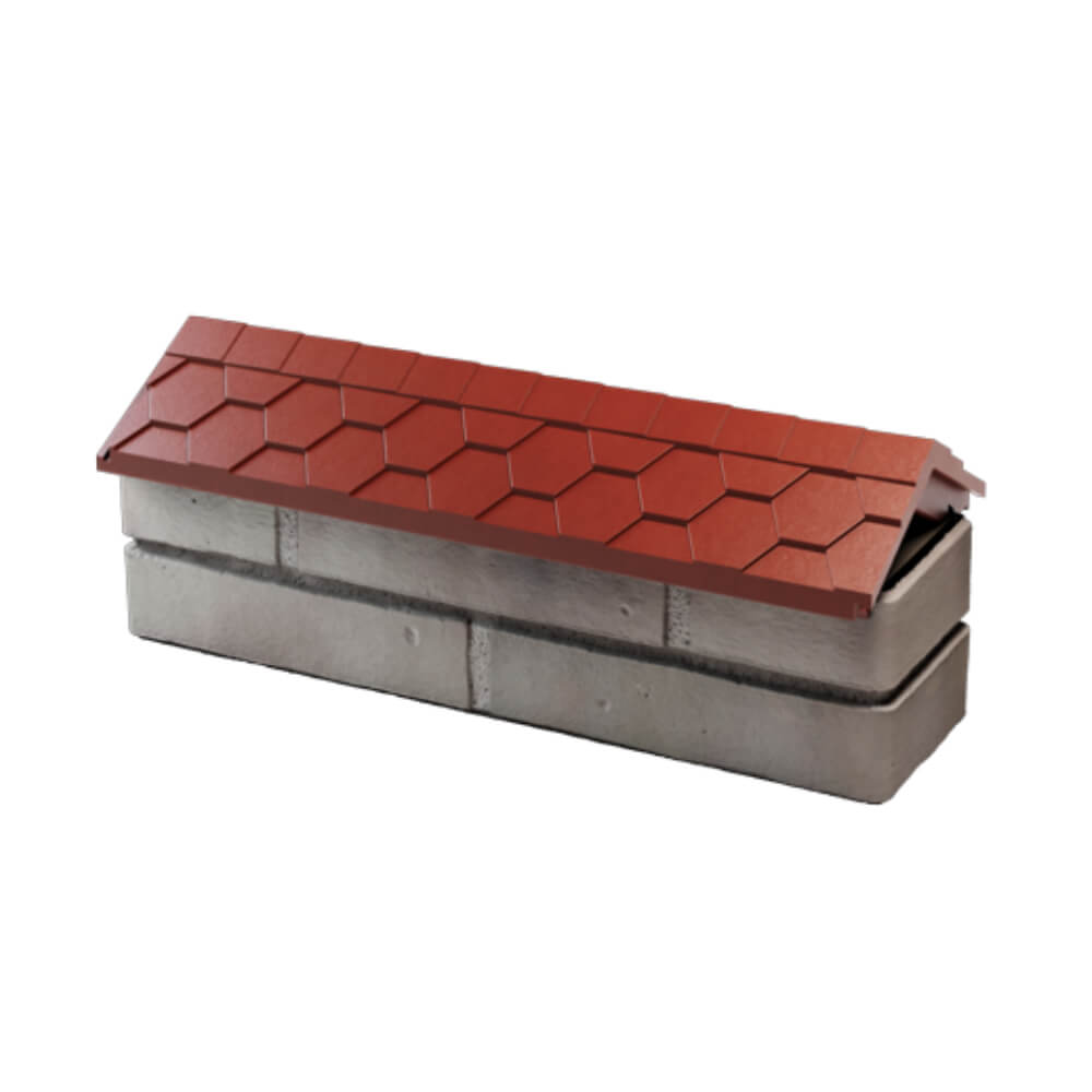 Парапет Zking Эверест Красный с посадкой на 0.5 кирпича (130мм) в Усть-Катаве фото