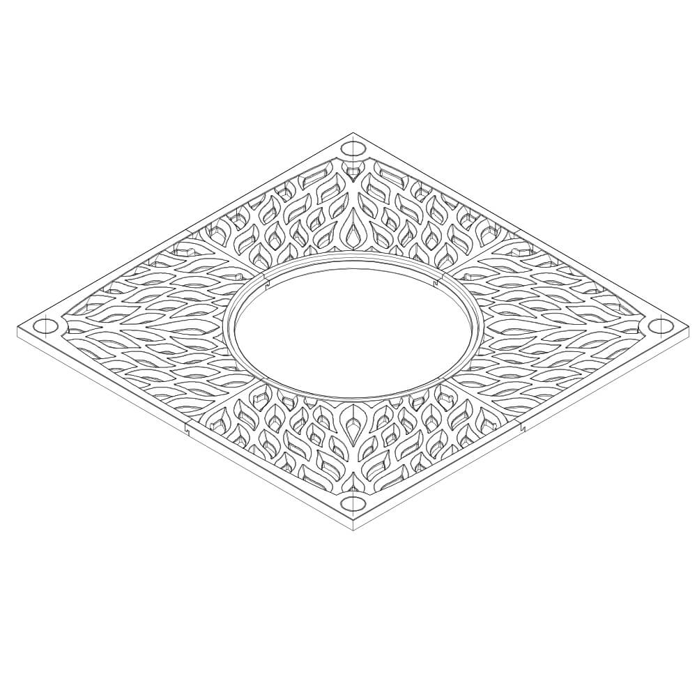 Приствольная решетка для дерева ZKING CRUST 2х2м Черная в Усть-Катаве фото