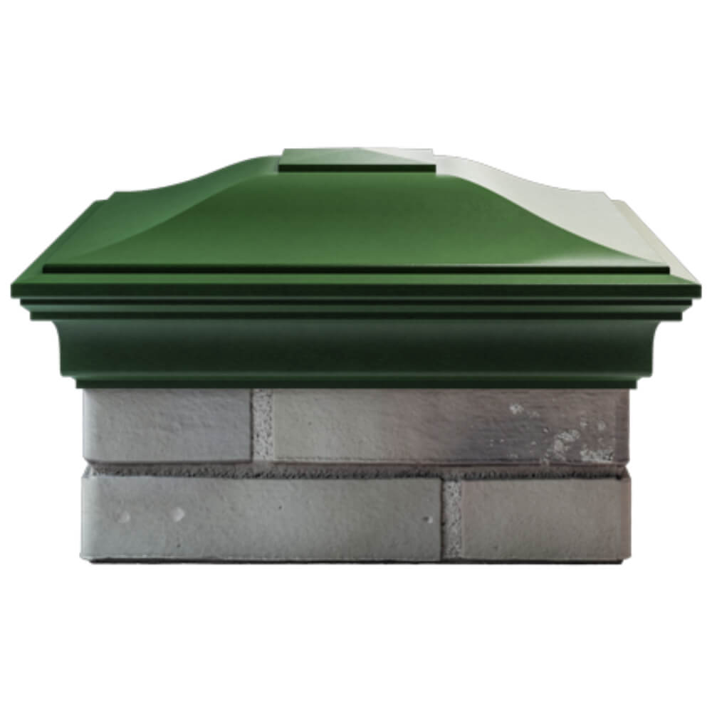 Колпак Zking Монблан Зеленый на столб 1.5х1.5 кирпича (385х385мм) Усть-Катав фото