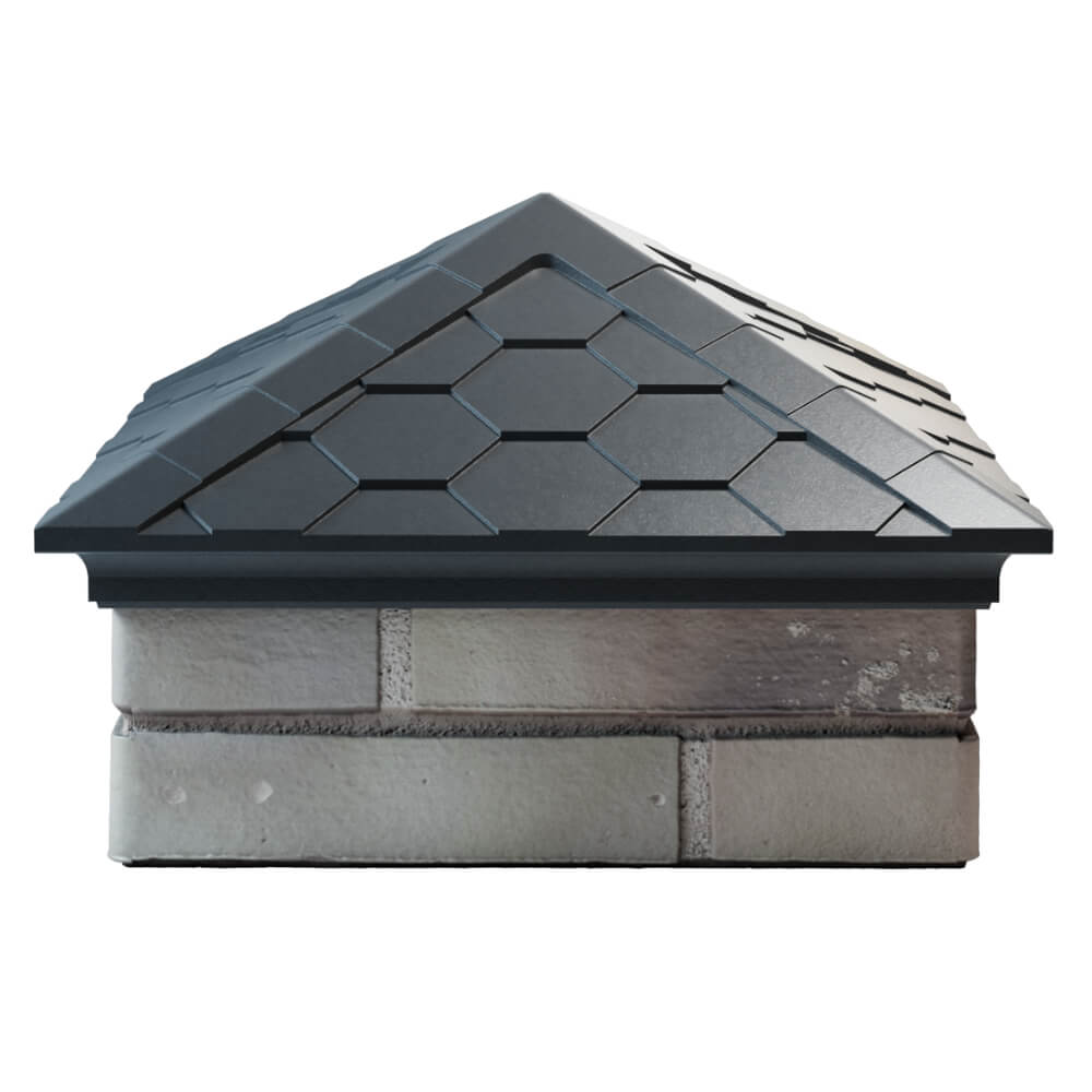 Колпак Zking Эверест Серый на столб 1.5х1.5 кирпича (390х390мм) Усть-Катав фото