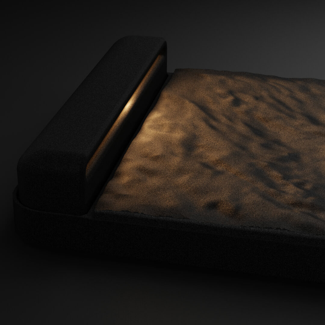 LED Светильник для шаговой плиты STONE Черный Сланец 330х75х98мм Усть-Катав фото