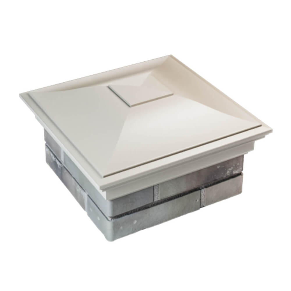 Колпак Zking Монблан Бежевый на столб 1.5х1.5 еврокирпича 0.7НФ (355х355мм) в Усть-Катаве фото