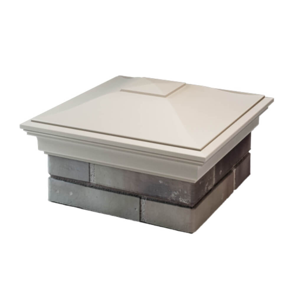 Колпак Zking Монблан Бежевый на столб 1.5х1.5 еврокирпича 0.7НФ (355х355мм) в Усть-Катаве фото