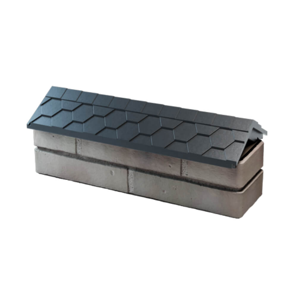 Парапет Zking Эверест Серый с посадкой на 0.5 кирпича (130мм) в Усть-Катаве фото