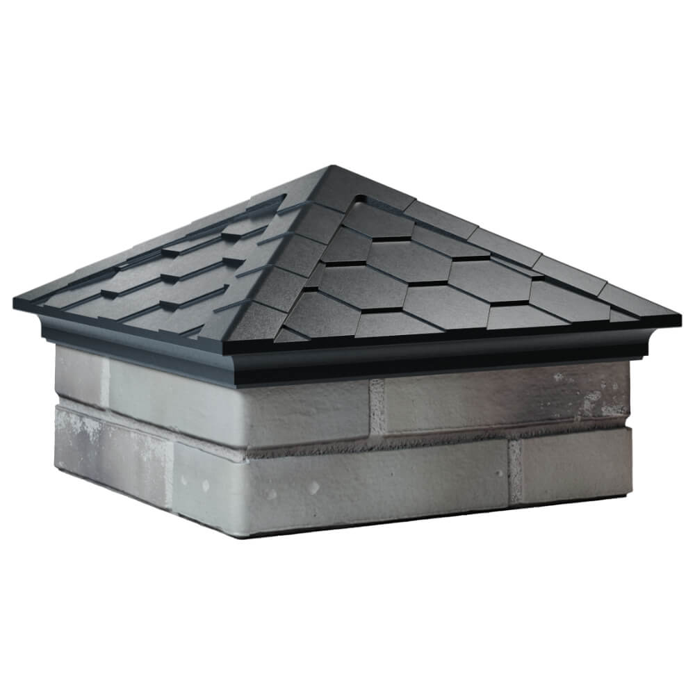 Колпак Zking Эверест Черный на столб 1.5х1.5 кирпича (390х390мм) в Усть-Катаве фото