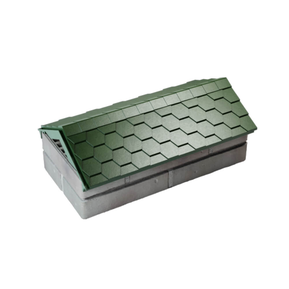 Парапет Zking Эверест Зеленый с посадкой на 1 кирпич (200/225/255мм) в Усть-Катаве фото