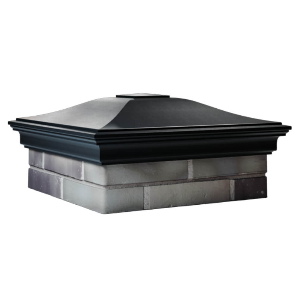 Колпак Zking Монблан Черный на столб 2х2 кирпича (515х515мм) в Усть-Катаве фото