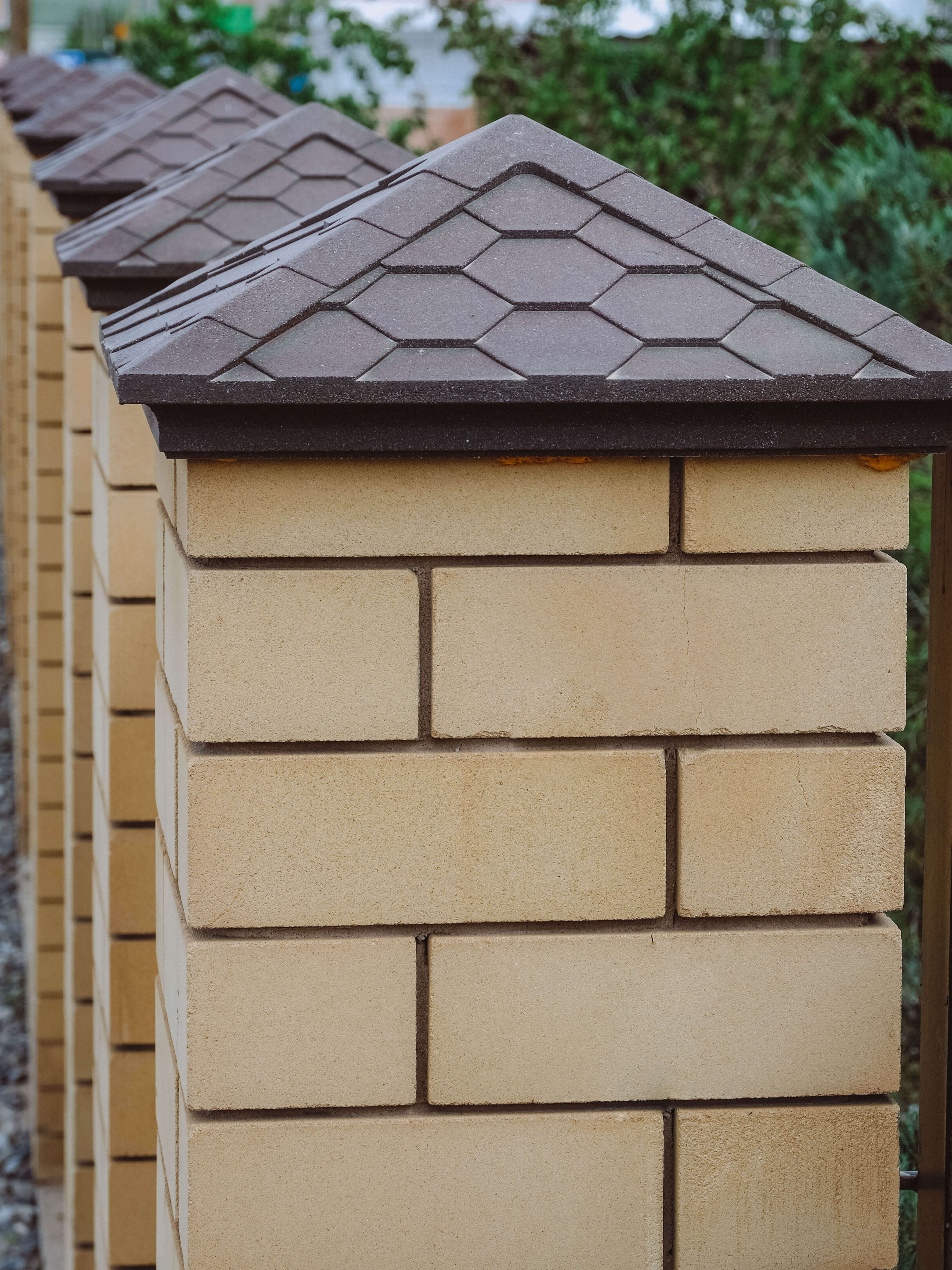 Колпак Zking Эверест Коричневый на столб 1.5х1.5 кирпича (390х390мм) в Усть-Катаве фото