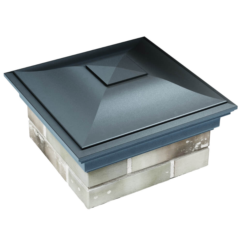 Колпак Zking Монблан Серый на столб 1.5х1.5 кирпича (385х385мм) в Усть-Катаве фото