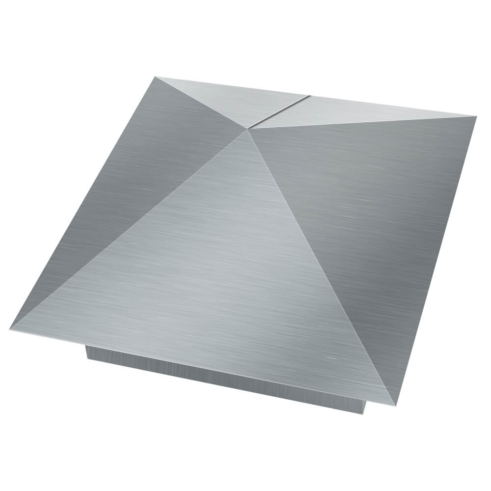 Колпак металлический 380х380мм оцинкованный заборный Усть-Катав фото