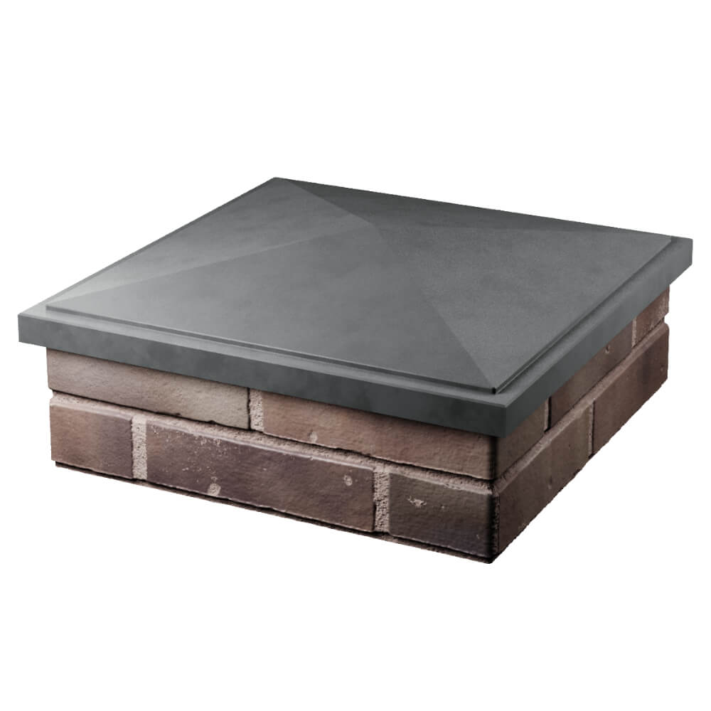 Колпак Zking БонаМоно Серый на столб 2х2 кирпича (515х515, 530х530мм) в Усть-Катаве фото