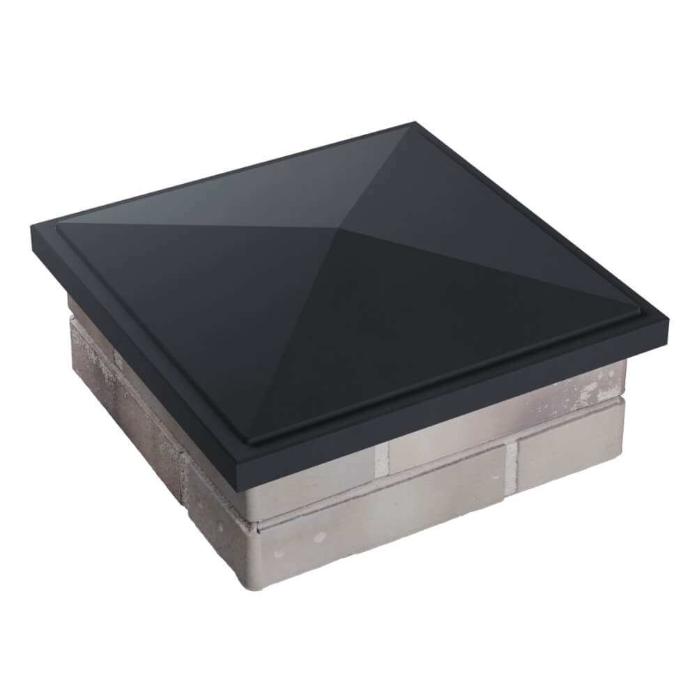 Колпак Zking БонаМоно Серый на столб 1.5х1.5 кирпича (385х385, 400х400мм) в Усть-Катаве фото