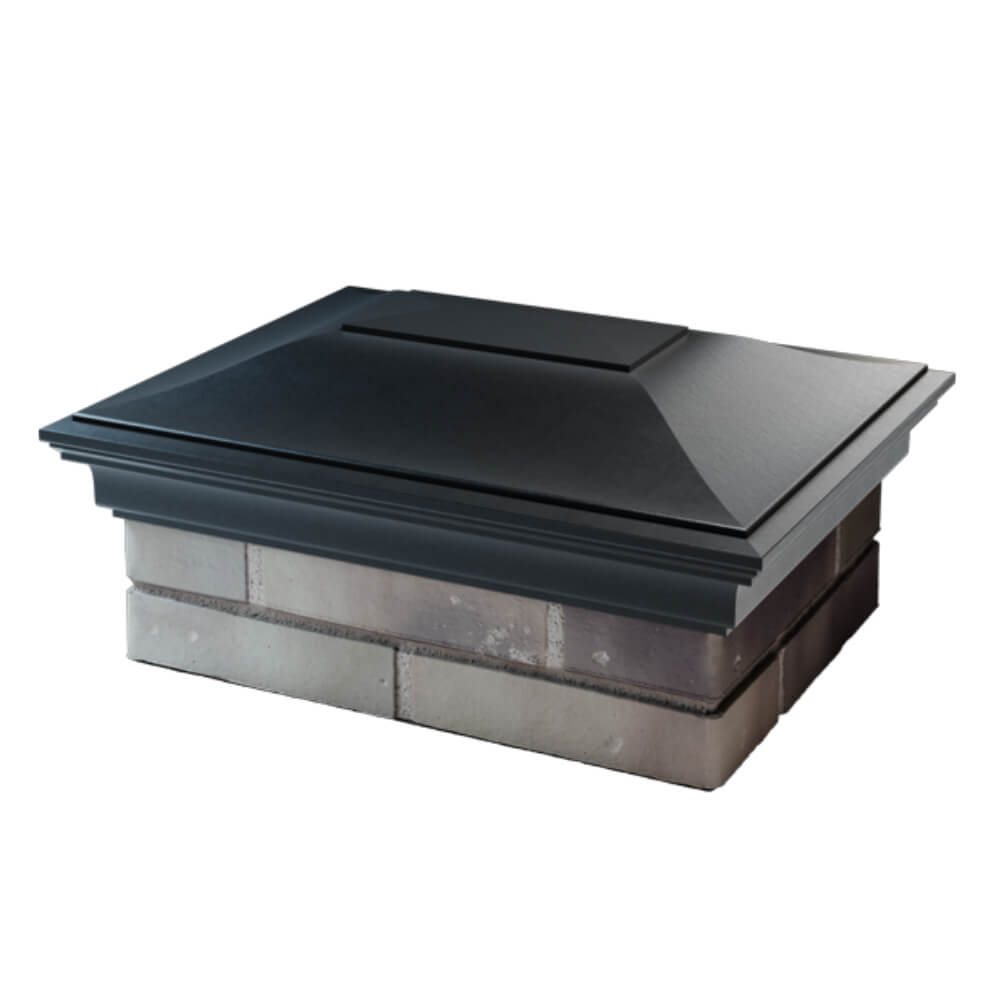 Колпак Zking Монблан Черный на столб 2х1.5 кирпича (515х385мм) в Усть-Катаве фото