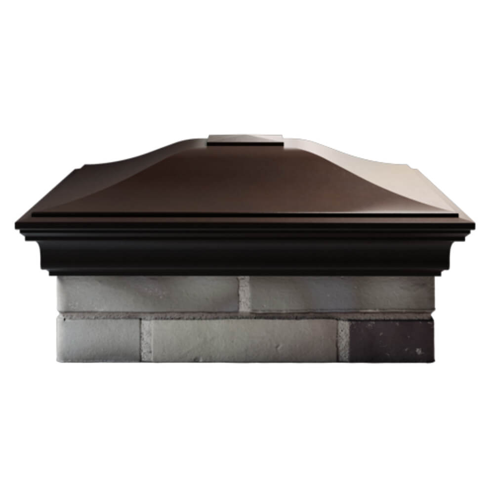 Колпак Zking Монблан Коричневый на столб 2х2 кирпича (515х515мм) в Усть-Катаве фото