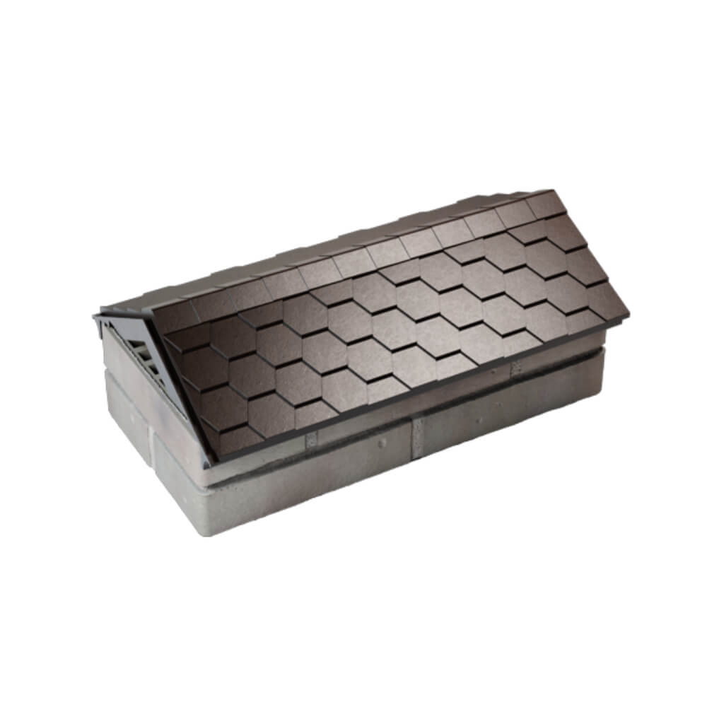 Парапет Zking Эверест Коричневый с посадкой на 1 кирпич (200/225/255мм) в Усть-Катаве фото