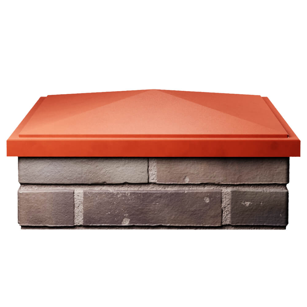 Колпак Zking БонаМоно Красный на столб 2х2 кирпича (515х515, 530х530мм) Усть-Катав фото