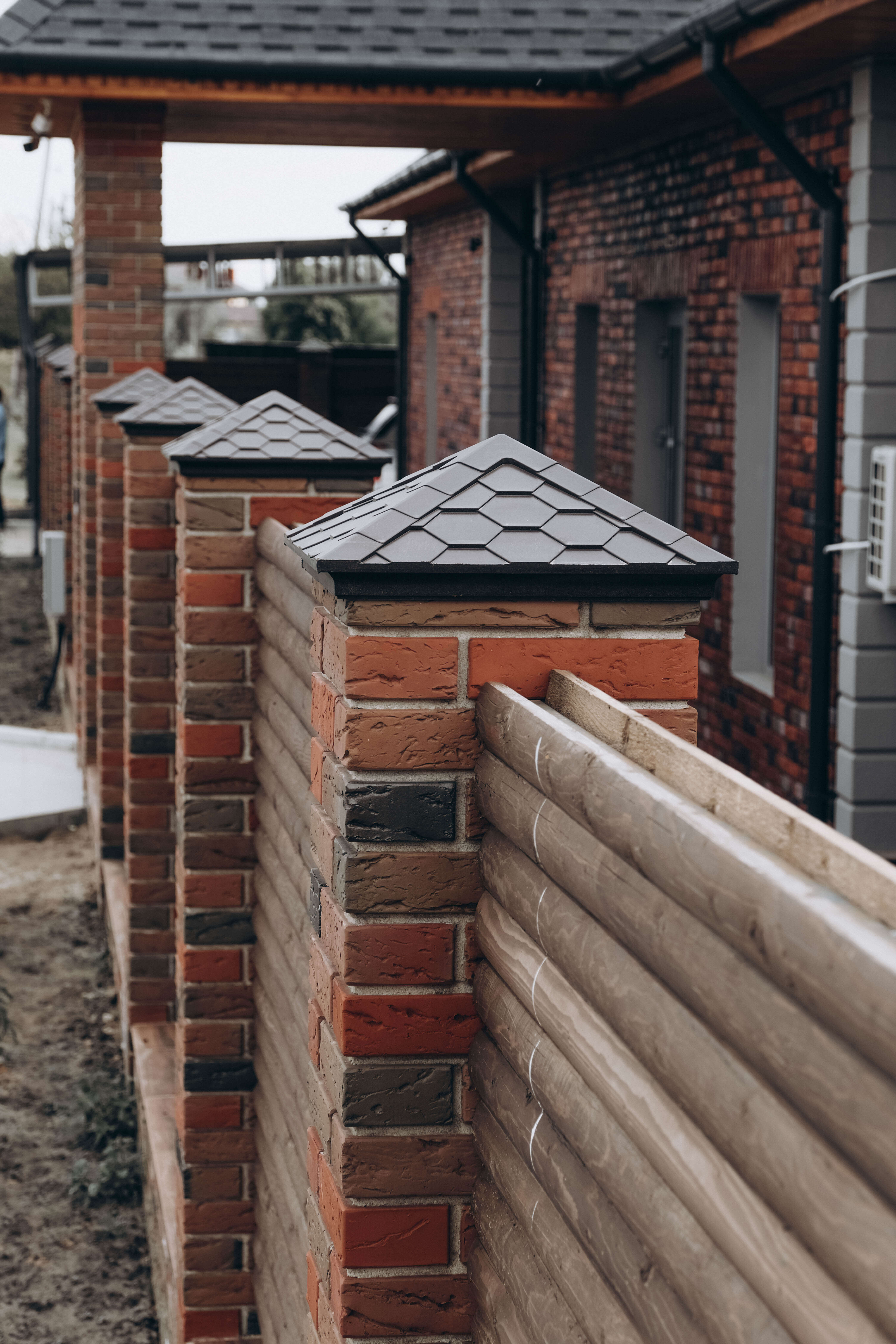 Колпак Zking Эверест Коричневый на столб 1.5х1.5 кирпича (390х390мм) в Усть-Катаве фото