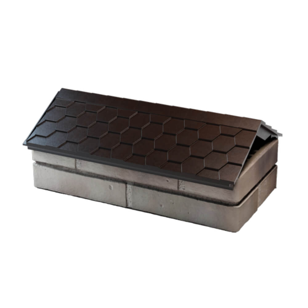 Парапет Zking Эверест Коричневый с посадкой на 1 кирпич (200/225/255мм) в Усть-Катаве фото