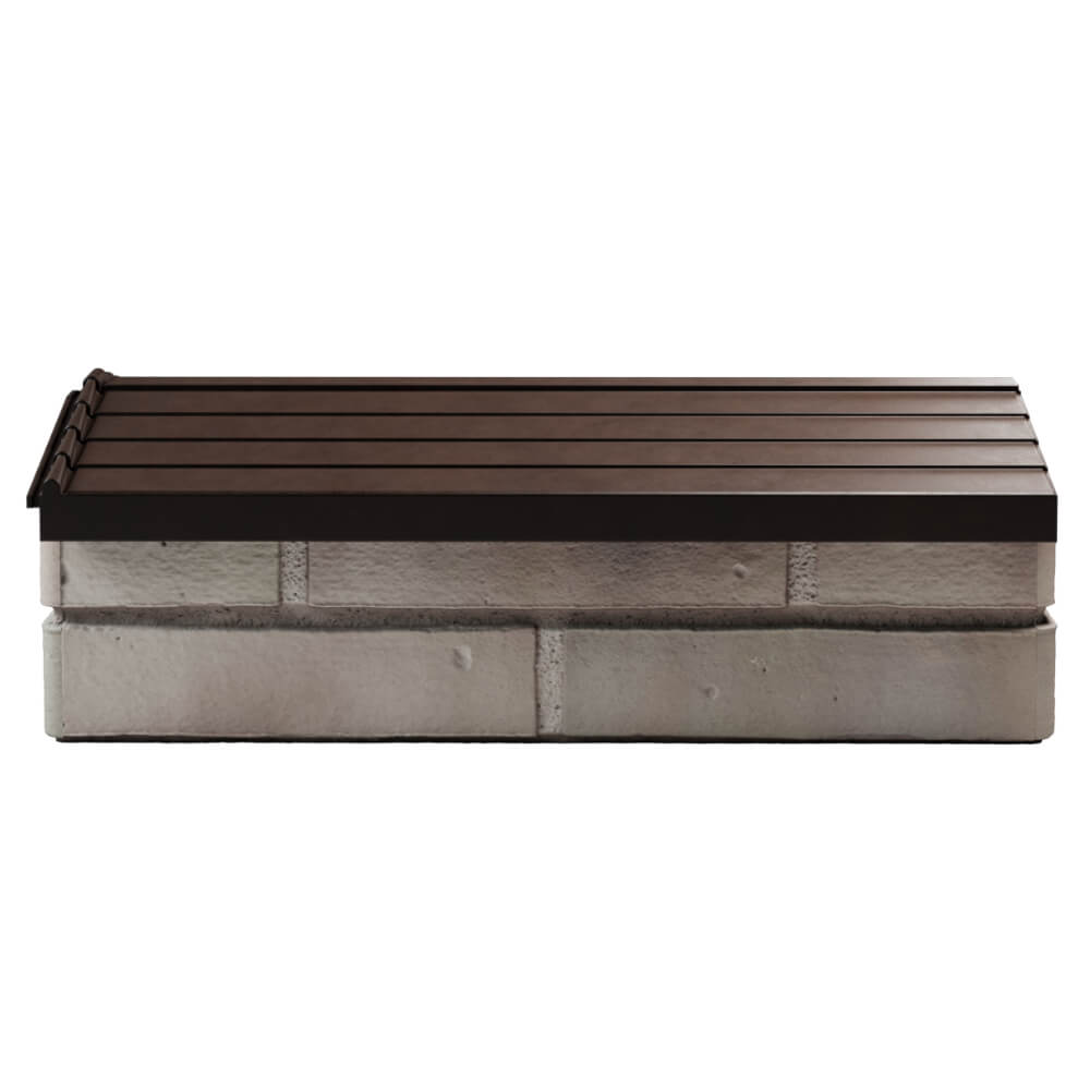 Парапет Zking Бона ХайТек Коричневый с посадкой на 1 кирпич (200/225/255мм) в Усть-Катаве фото