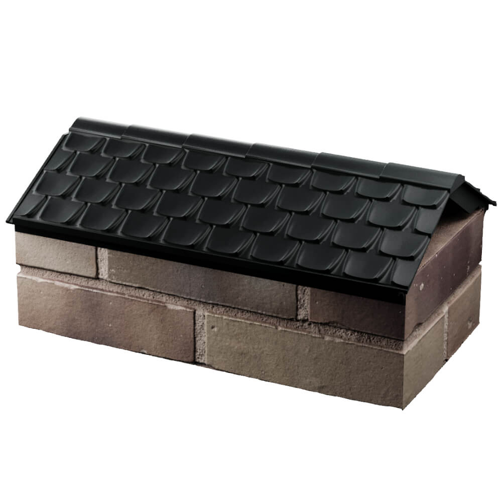 Парапет Zking Эльбрус Черный с посадкой на 1 кирпич (255мм) в Усть-Катаве фото