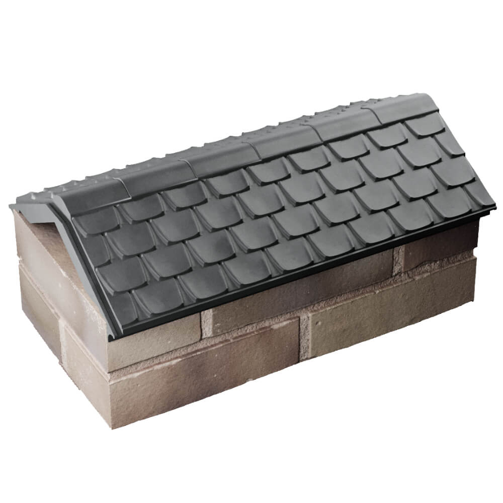 Парапет Zking Эльбрус Серый с посадкой на 1 кирпич (255мм) в Усть-Катаве фото