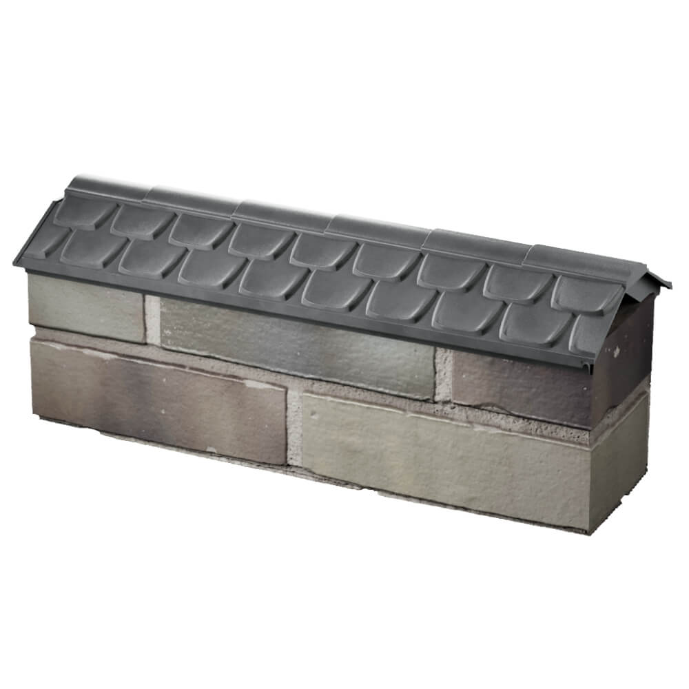 Парапет Zking Эльбрус Серый с посадкой на 0.5 кирпича (130мм) в Усть-Катаве фото