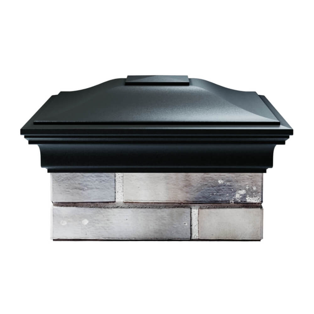 Колпак Zking Монблан Черный на столб 1.5х1.5 еврокирпича 0.7НФ (355х355мм) Усть-Катав фото