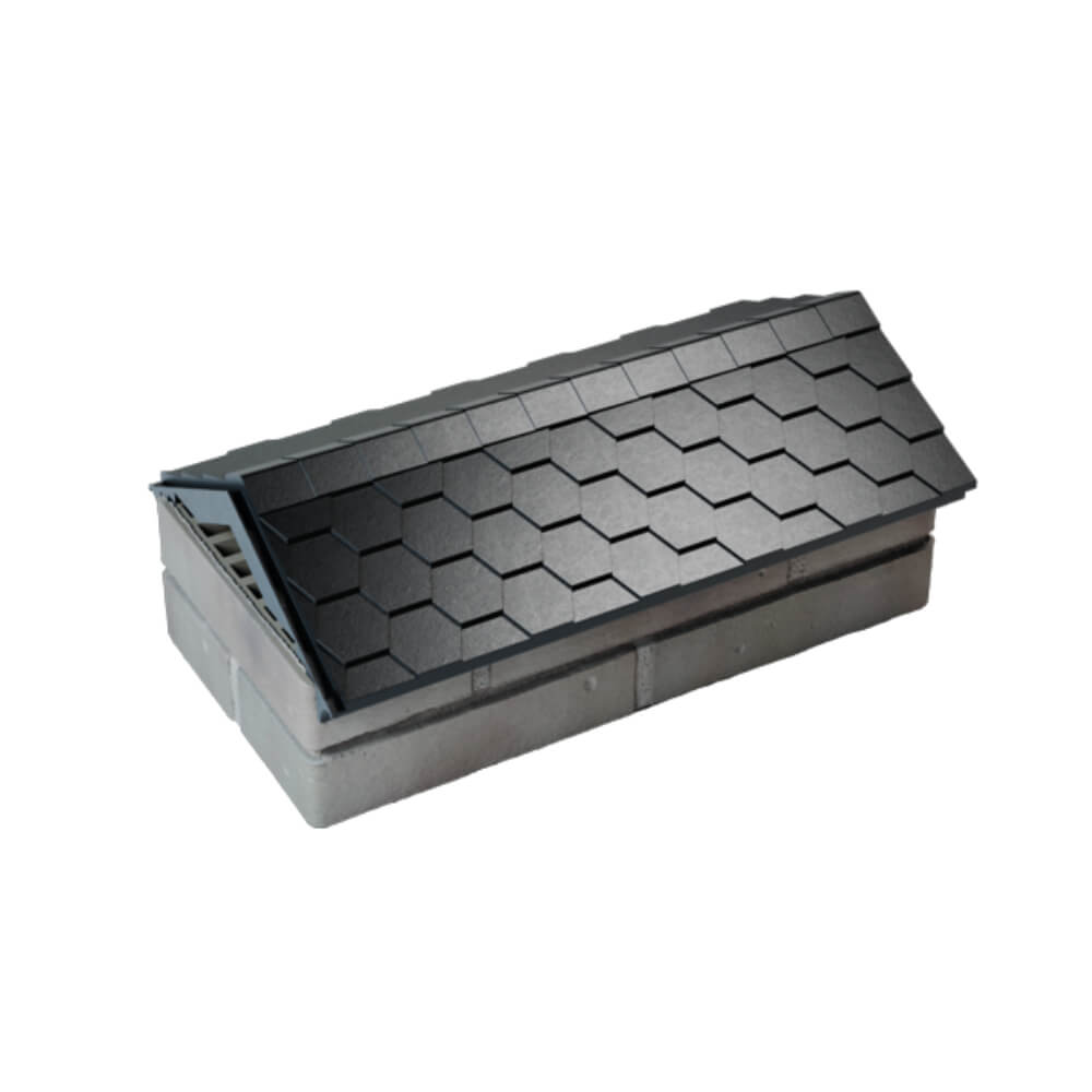 Парапет Zking Эверест Черный с посадкой на 1 кирпич (200/225/255мм) в Усть-Катаве фото