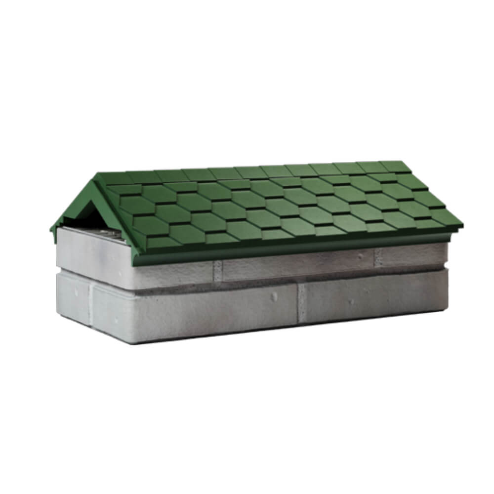 Парапет Zking Эверест Зеленый с посадкой на 1 кирпич (200/225/255мм) Усть-Катав фото