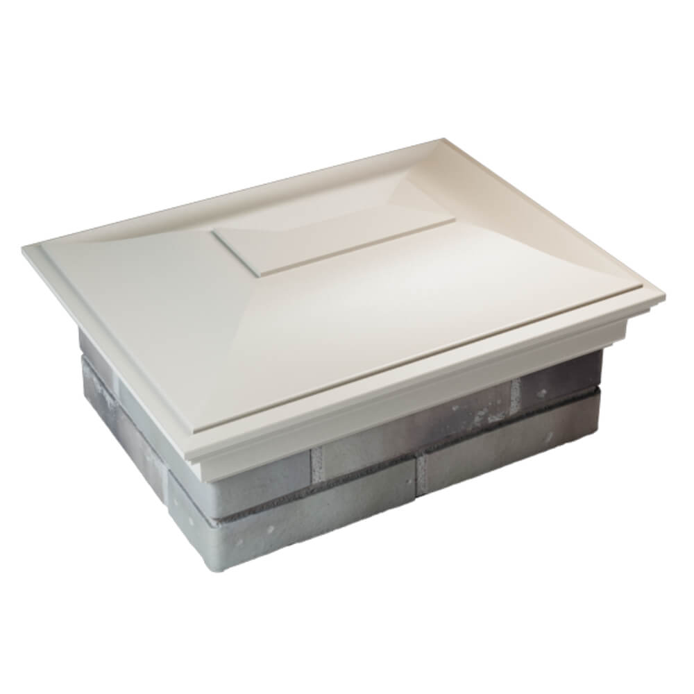 Колпак Zking Монблан Бежевый на столб 2х1.5 кирпича (515х385мм) Усть-Катав фото