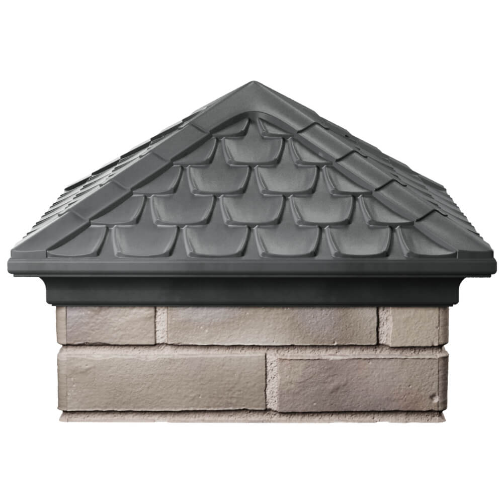 Колпак Zking Эльбрус Серый на столб 1.5х1.5 кирпича (385х385мм) Усть-Катав фото