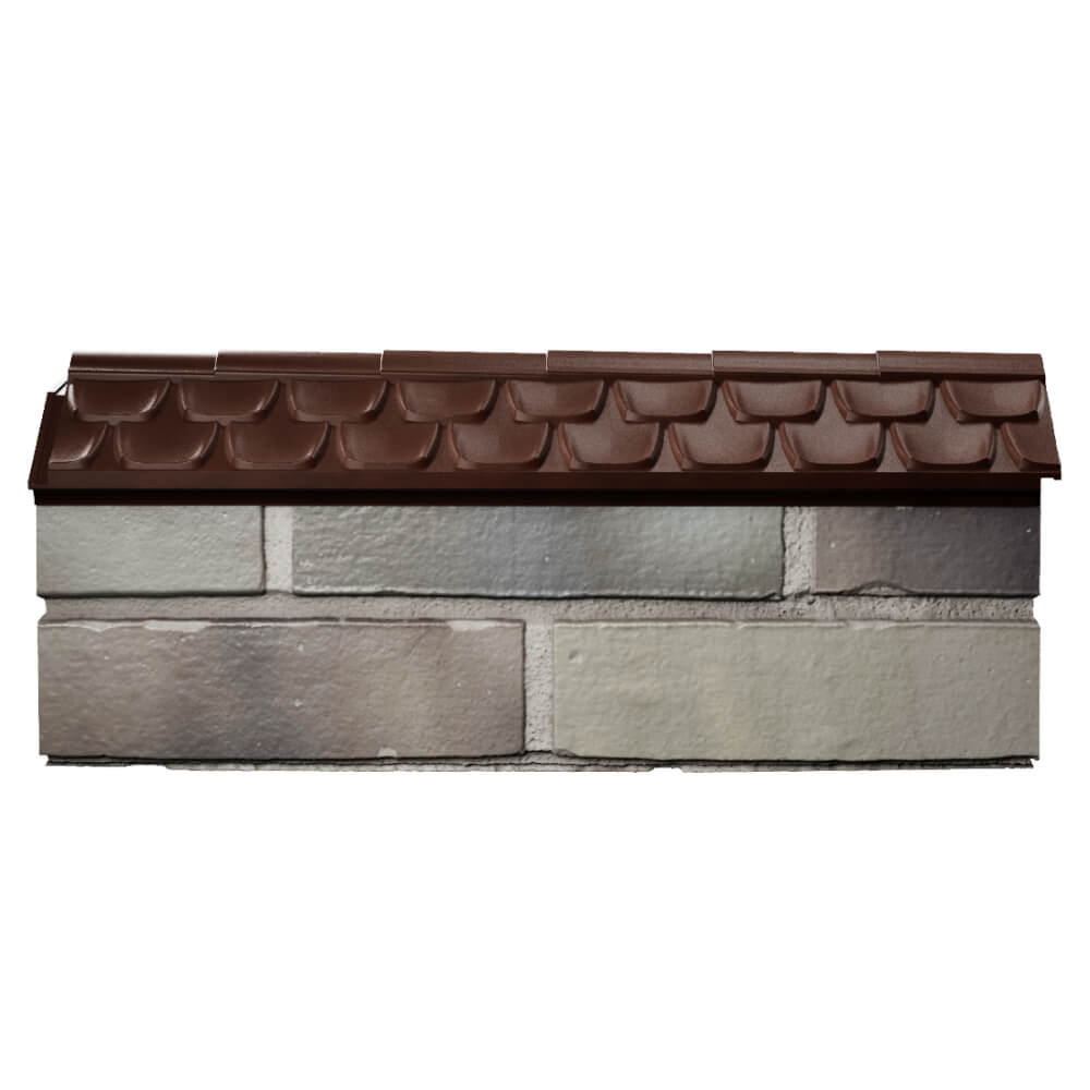 Парапет Zking Эльбрус Коричневый с посадкой на 0.5 кирпича (130мм) в Усть-Катаве фото