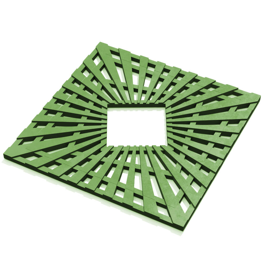 Приствольная решетка для дерева ZKING ATMOSPHERE 1.2х1.2м Зеленая в Усть-Катаве фото