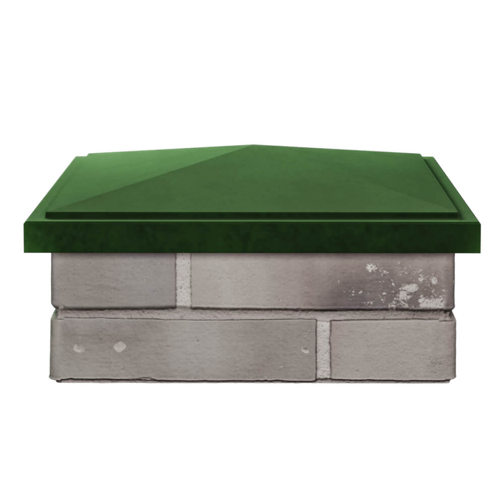 Колпак Zking БонаМоно Зеленый на столб 1.5х1.5 кирпича (385х385, 400х400мм) Усть-Катав фото