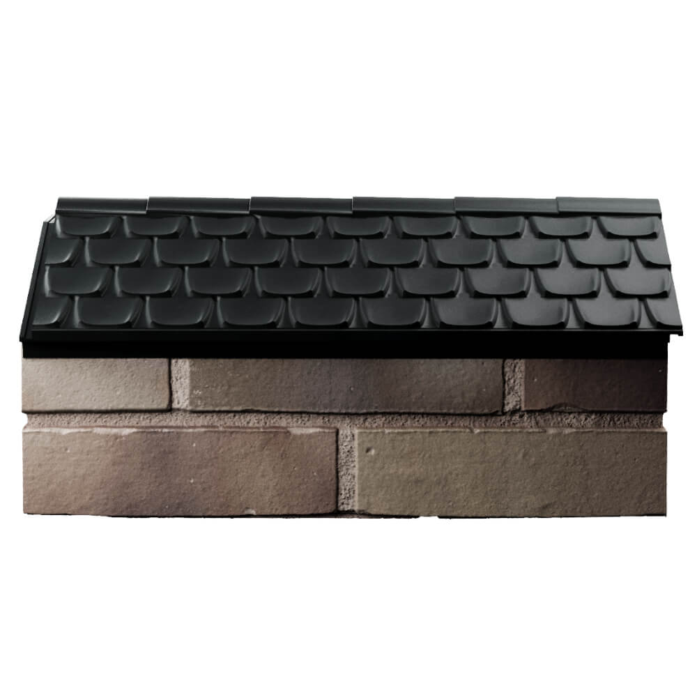 Парапет Zking Эльбрус Черный с посадкой на 1 кирпич (255мм) в Усть-Катаве фото