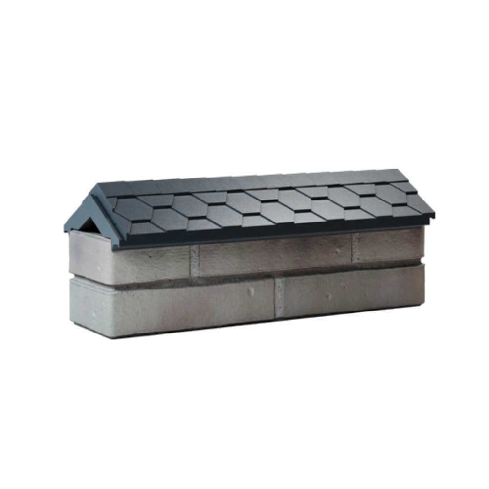 Парапет Zking Эверест Серый с посадкой на 0.5 кирпича (130мм) Усть-Катав фото