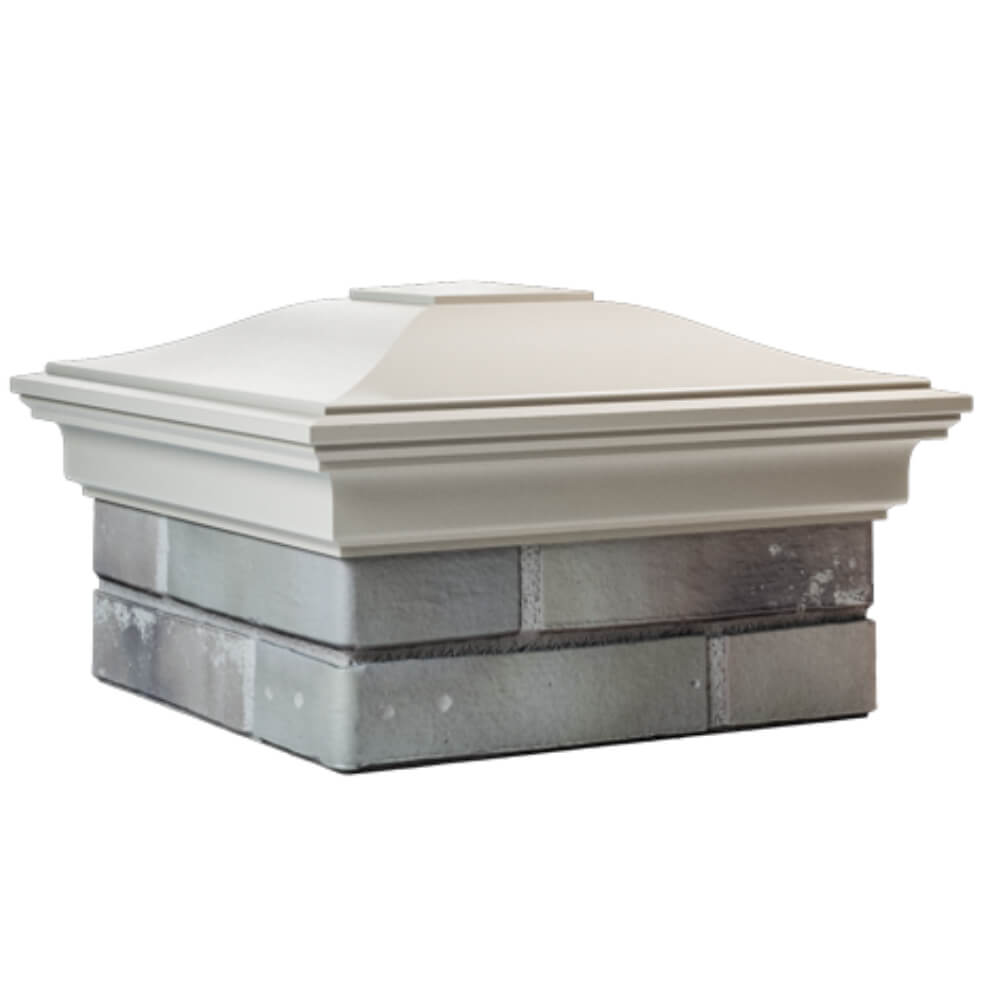 Колпак Zking Монблан Бежевый на столб 1.5х1.5 кирпича (385х385мм) в Усть-Катаве фото